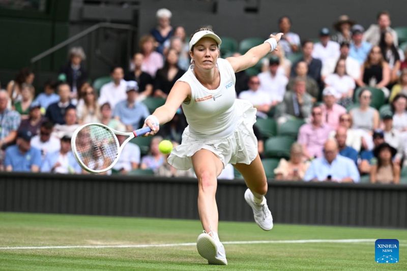 테니스 선수 Danielle Collins. 사진: Xinhua