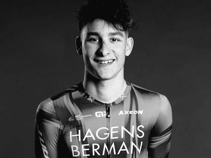 Young cyclist Samuele Privitera passed away on the track. Photo: Organizing Committee of Giro della Valle d'Aosta