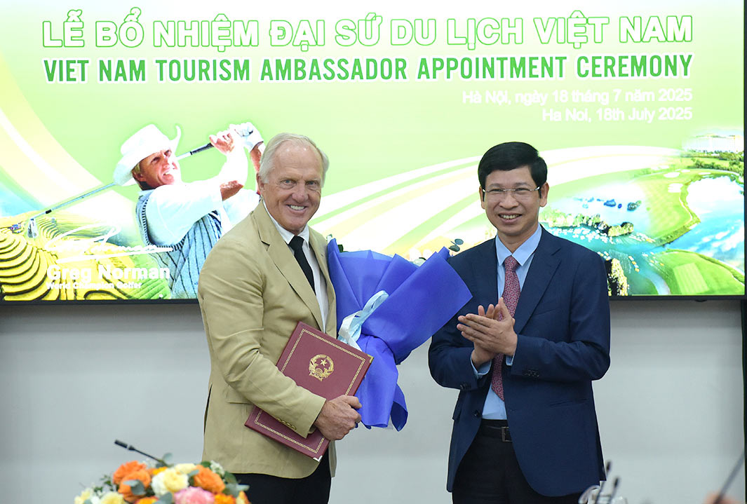 Huyền thoại golf thế giới Greg Norman là Đại sứ Du lịch Việt Nam