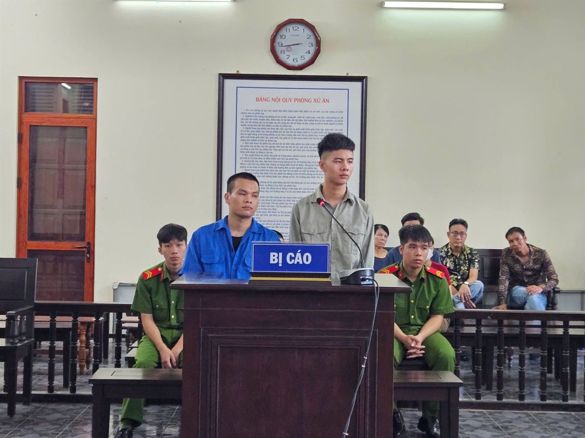 Hình ảnh các bị cáo tại phiên tòa. Ảnh: Viện Kiểm sát nhân dân TP Hải Phòng