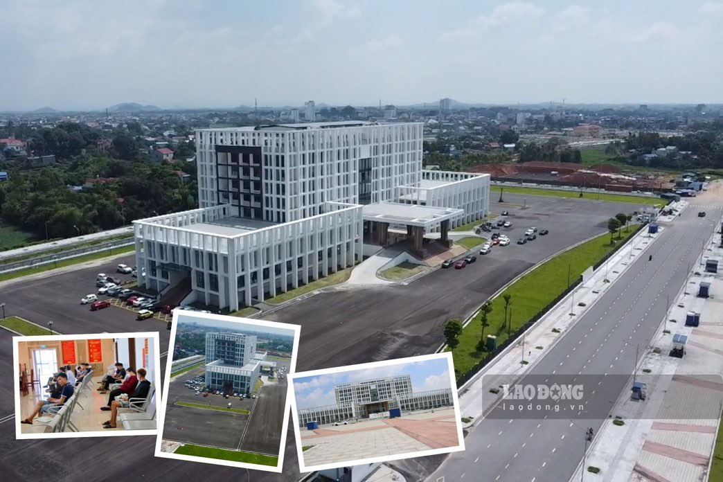 The headquarters building with a total investment of about 400 billion VND in Thai Nguyen has been completed and put into use. Photo: Dang Vu.