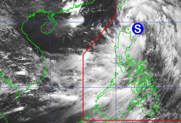 Cap nhat vi tri cua bao so 3 Wipha gan Bien Dong. Anh: PAGASA