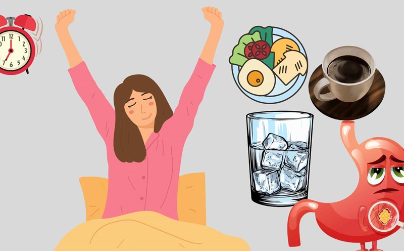 Some habits can harm the stomach. Graphics: Ha May