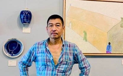 Artist Le Thiet Cuong. Photo: Provided by critic Pham Xuan Nguyen