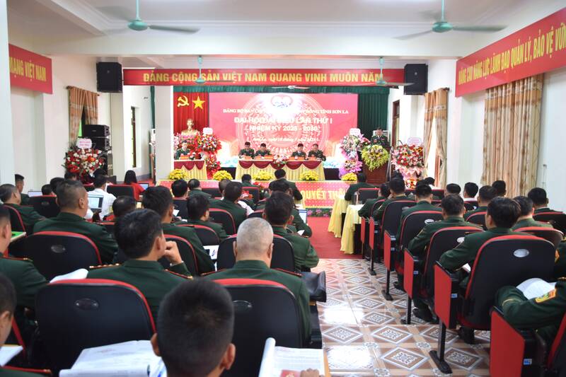 Dai hoi Dai bieu Dang bo Ban Chi huy Bo doi Bien phong tinh Son La lan thu I, nhiem ky 2025-2030. Anh: Truong Son