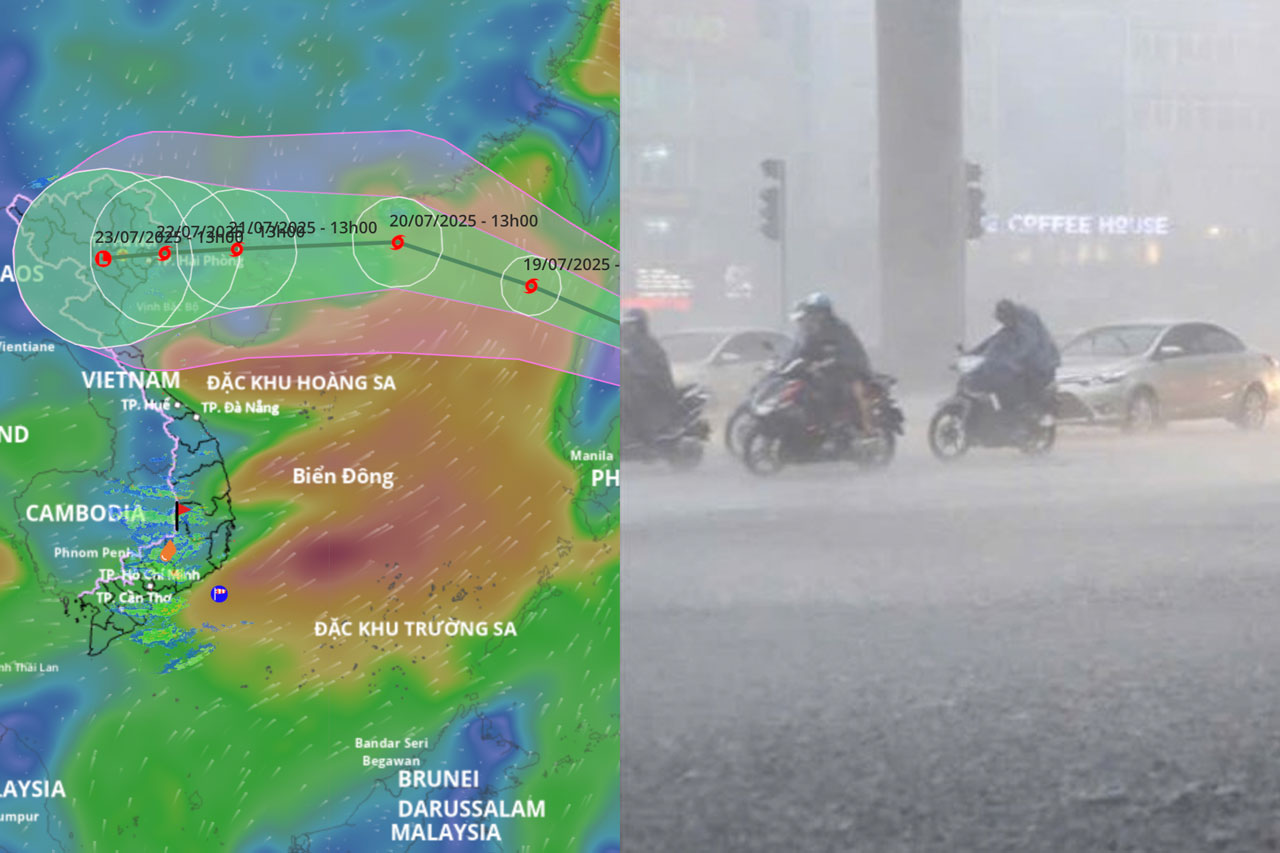 台風ウィファによる大雨が予想される地域の予報