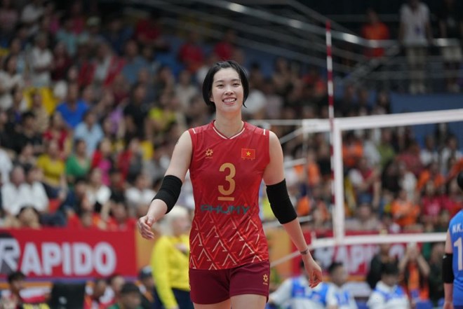 주 공격수 Thanh Thuy. 사진: VFV