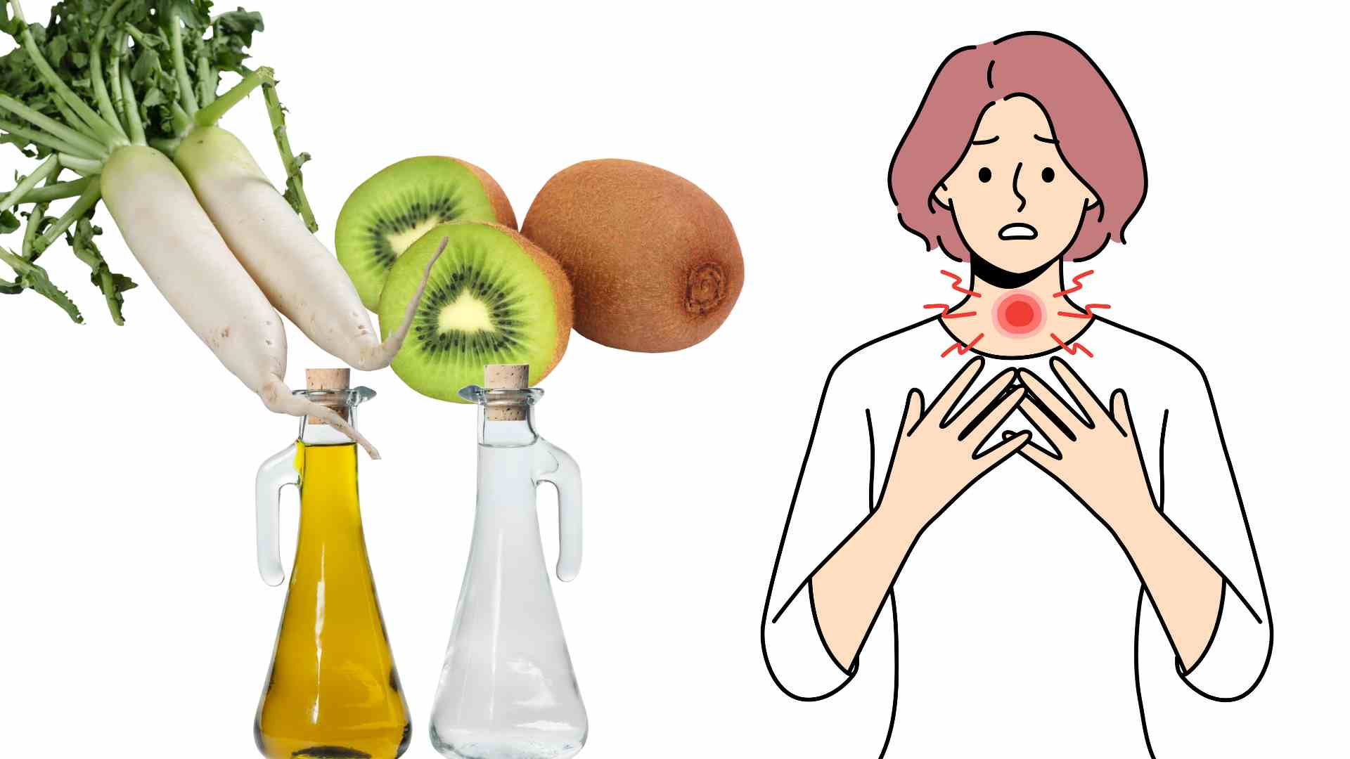 Some foods that help reduce thyroid tumors. Graphics: Ha May