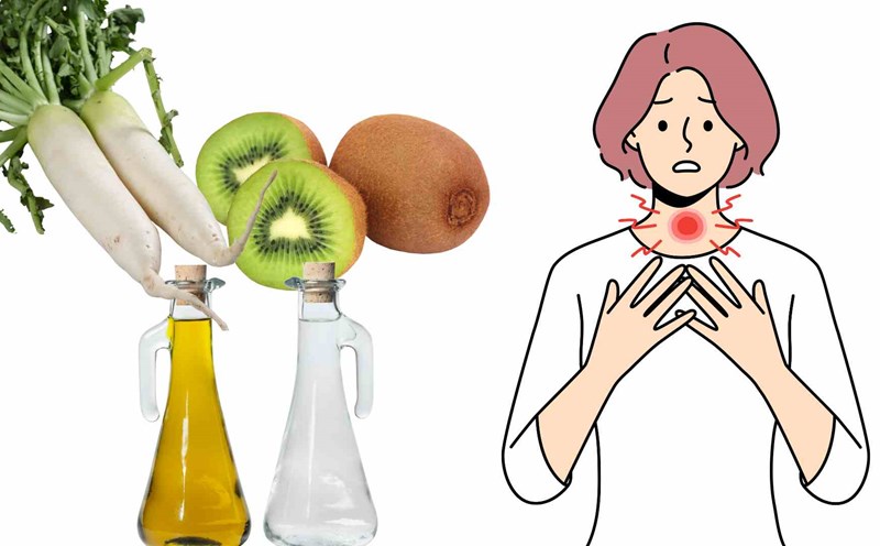 Some foods that help reduce thyroid tumors. Graphics: Ha May