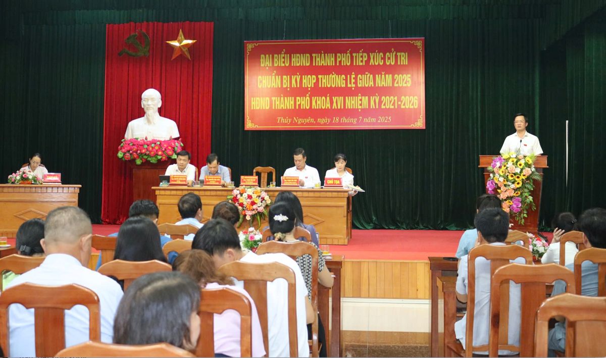 Vicecretario del Comite del Partido, Presidente del Comite del Frente de la Paterna de Vietnam de los votantes de contacto de la ciudad de Hai Phong. Foto: Linh Anh