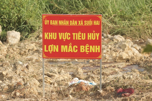 Ho tieu huy lon benh tai xa Suoi Hai. Anh: Thuy Linh