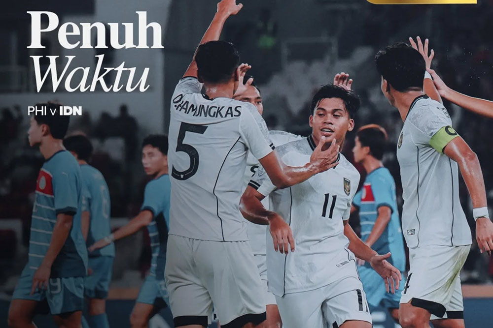 U23 인도네시아 동남아시아 대회 조별 리그 2연승. 사진: 인도네시아 축구 협회