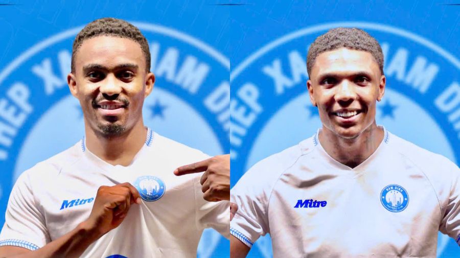 Portrait of two new players of Nam Dinh club in the 2025-2026 season. Photo: Nam Dinh FC