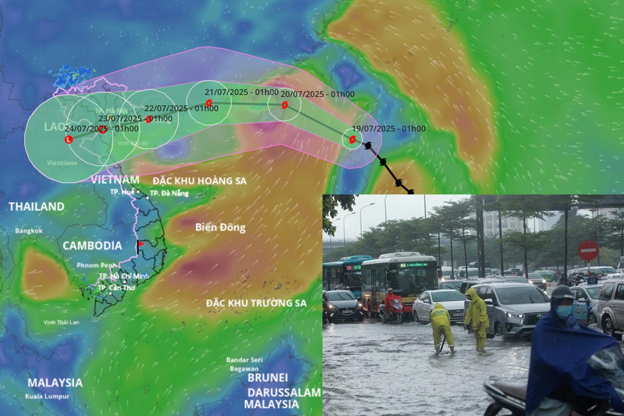 Latest forecast of the time when Typhoon Wipha will cause heavy rain and strong winds in the North