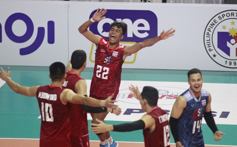 The Thai men's volleyball team will meet the Philippines at the 2025 SEA V.League. Photo: VFV