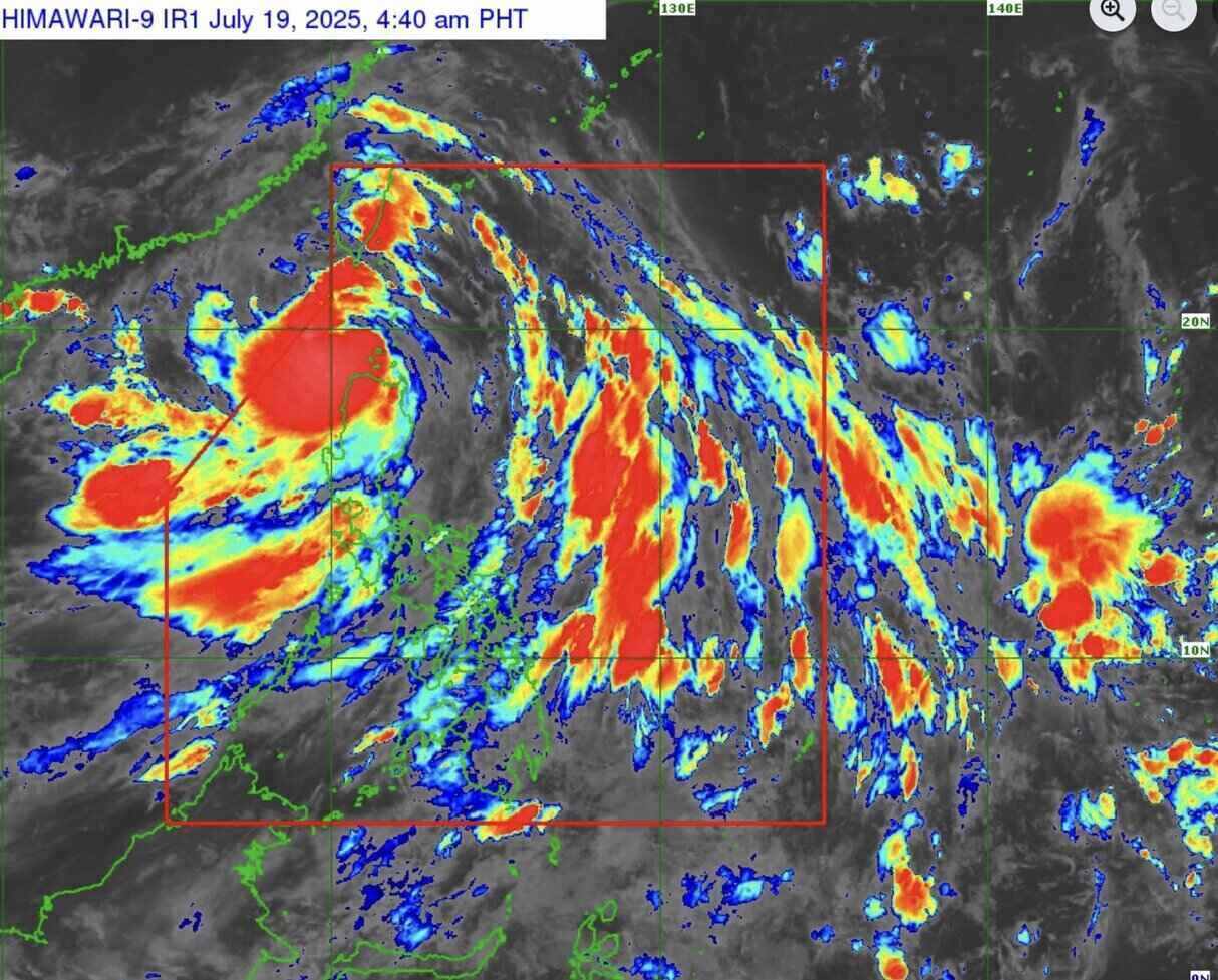태풍 위파가 동해로 진입하고 있습니다. 사진: PAGASA