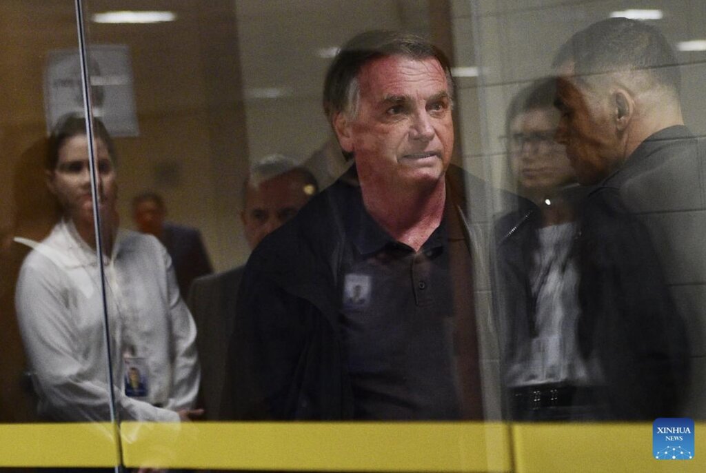 브라질 전 대통령 자이르 볼소나루. 사진: 신화통신