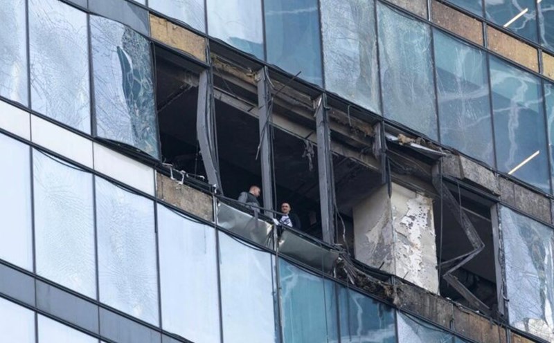 An attack by Ukrainian UAVs on the Russian capital Moscow. Photo: Xinhua