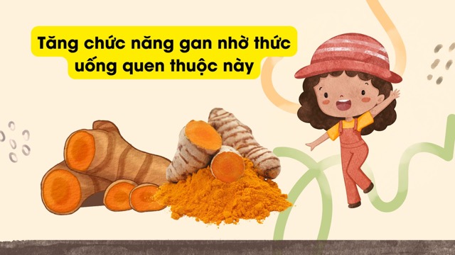 Turmeric is rich in anti-inflammatory active ingredients, which help enhance liver function. Graphic photo: Huong Son