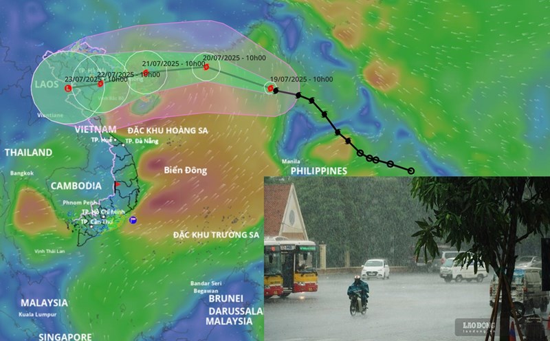 Storm No. 3 accelerates to rapidly strengthen, forecasting the time of heavy rain