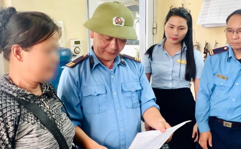 The trick of tricking into selling Thien Do to patients right in a hospital in Thai Nguyen. Photo: Thai Nguyen Central Hospital.