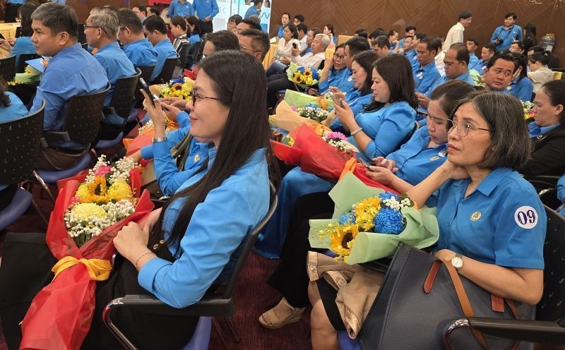 Union officials of wards, communes and special zones in Ho Chi Minh City. Photo: Nam Duong