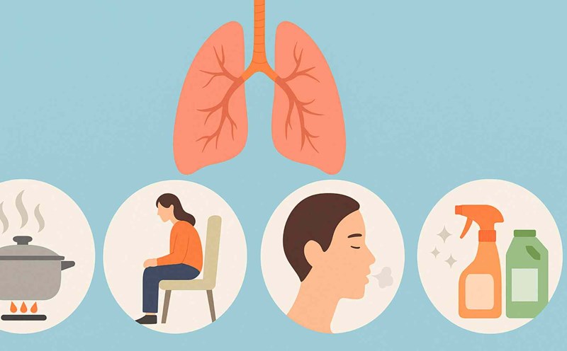 4 silent habits that harm the lungs. Graphic photo: Thai Anh