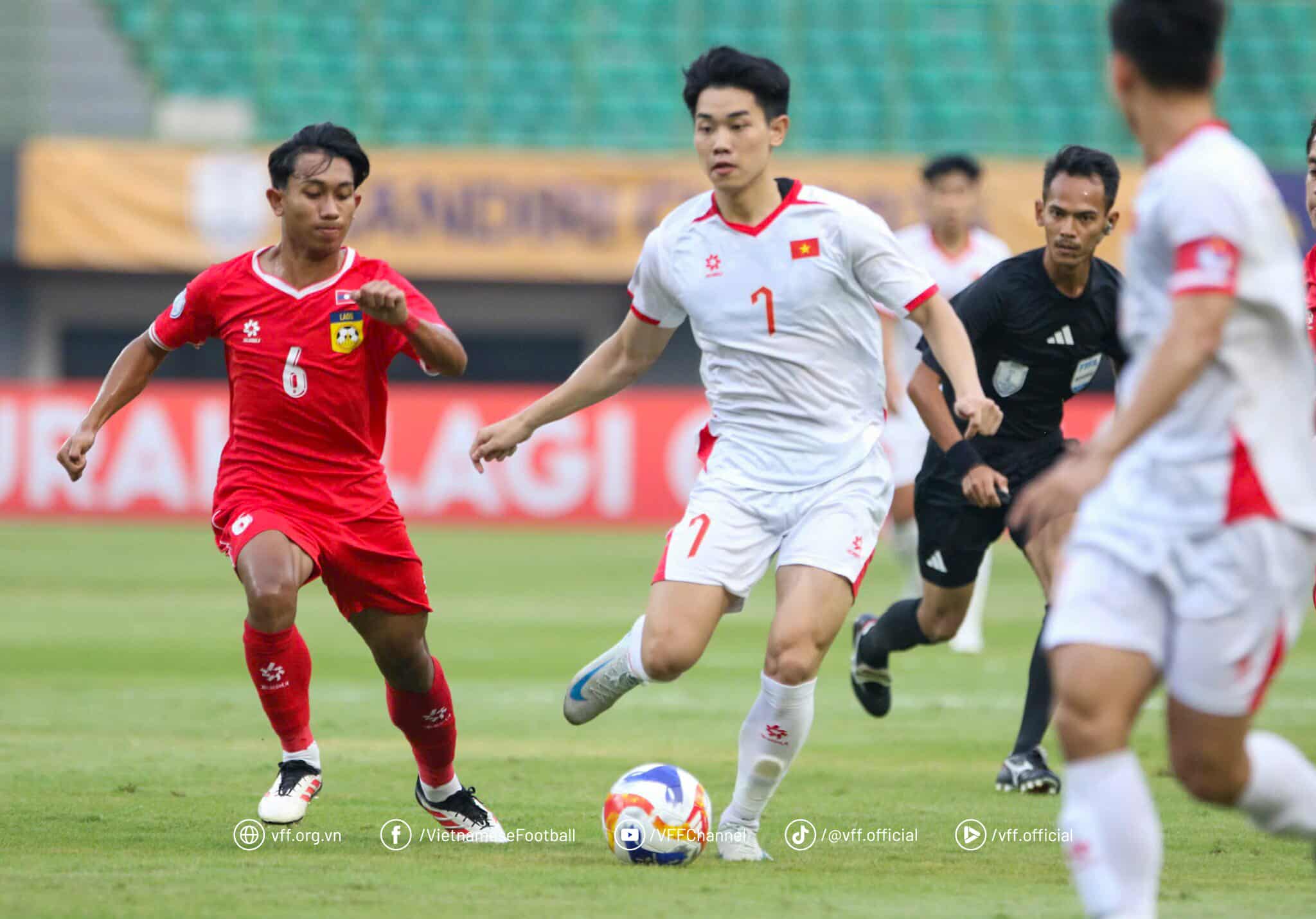 U23 Viet Nam gianh the chu dong. Anh: VFF