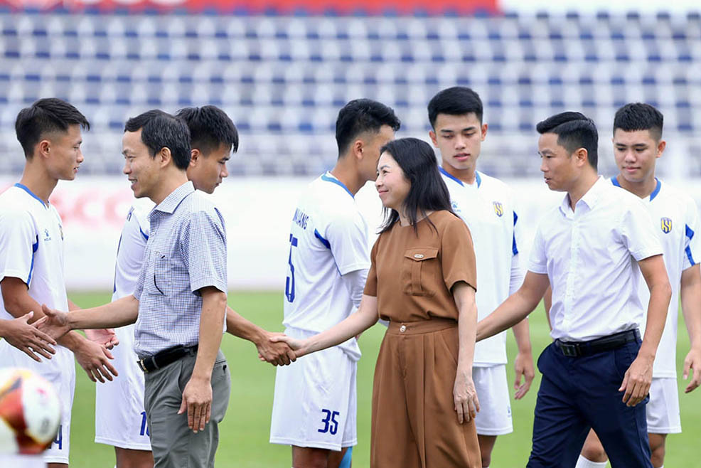 The 2025 National U21 Football Tournament opened at Ba Ria Stadium. Photo: Quoc An