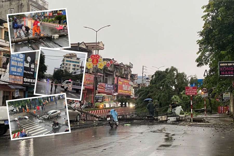 ストームNo. 3 Wiphaは、タイヌグエンで旋風、稲妻、洪水のリスクを引き起こします。写真：ヴァン・ドゥイ