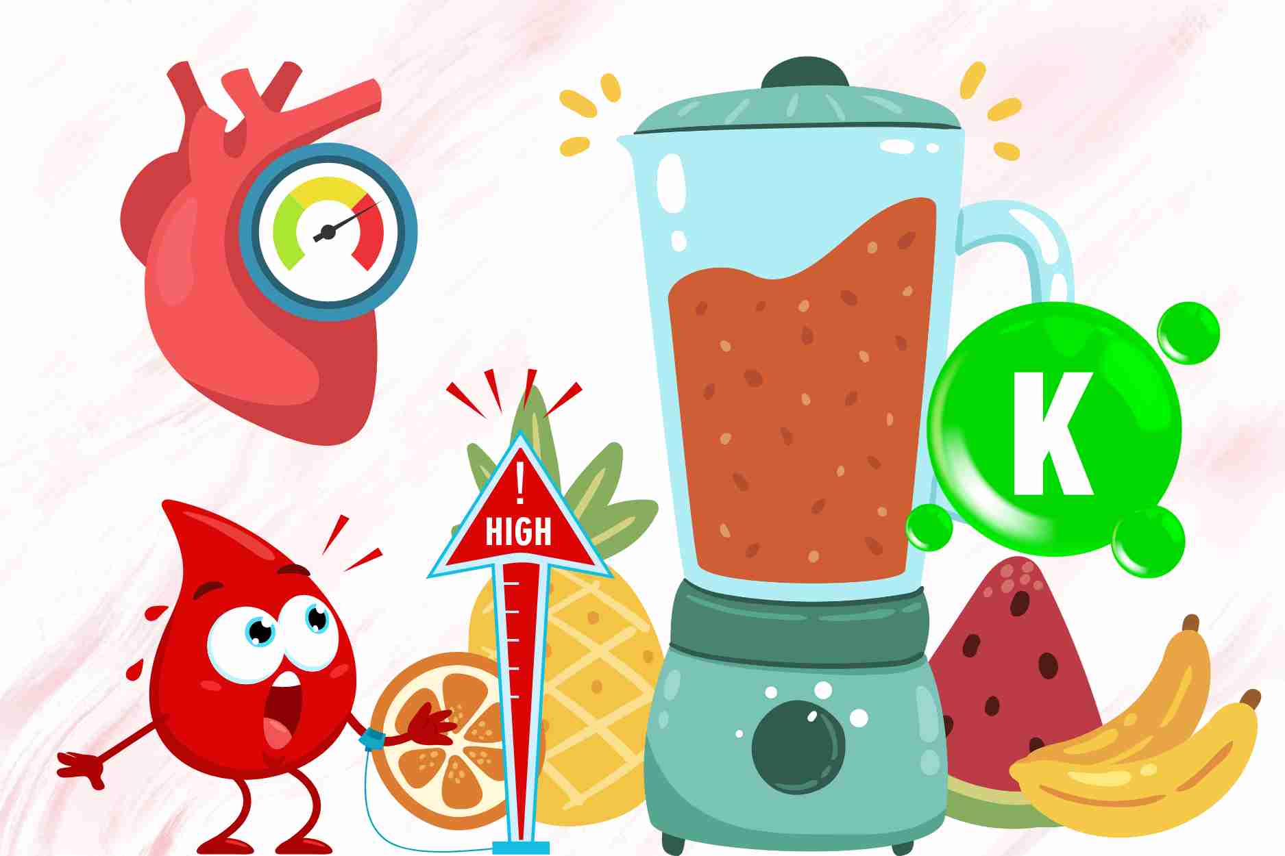 Tips for potassium-rich smoothies that are good for people with high blood pressure