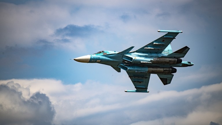 Un luchador ruso SU-34. Foto: Sputnik