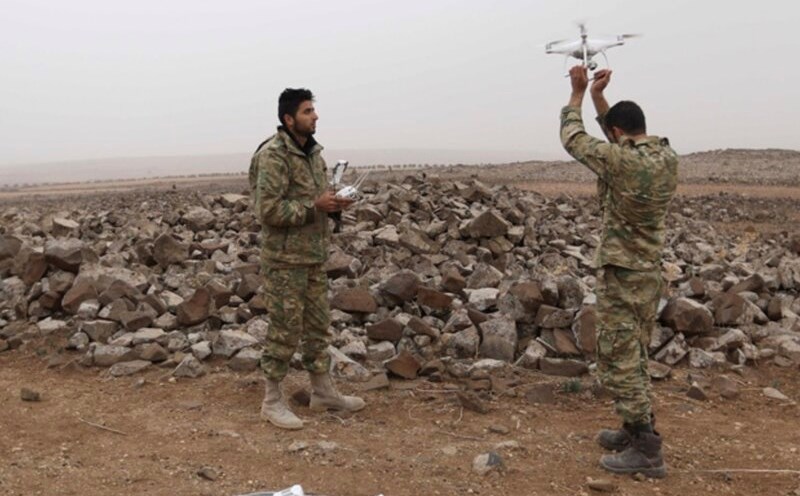 Russian military operates drones. Photo: Xinhua