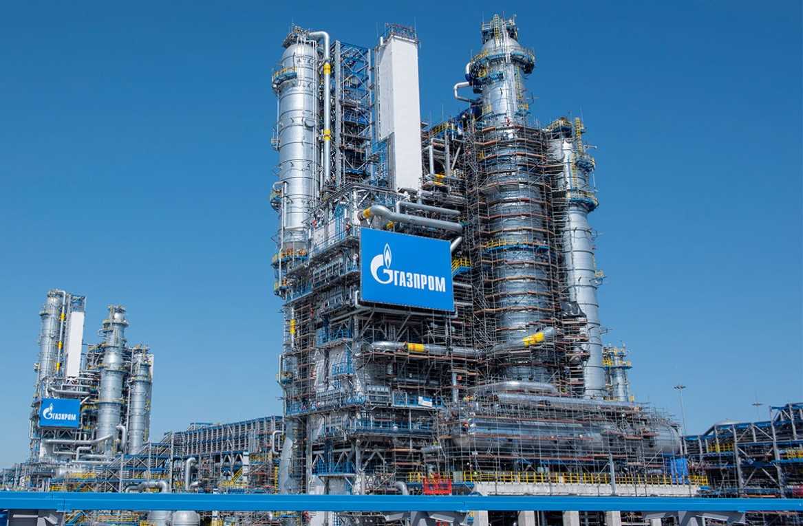 Una instalacion de produccion del grupo de petroleo ruso Gazprom. Foto: Gazprom