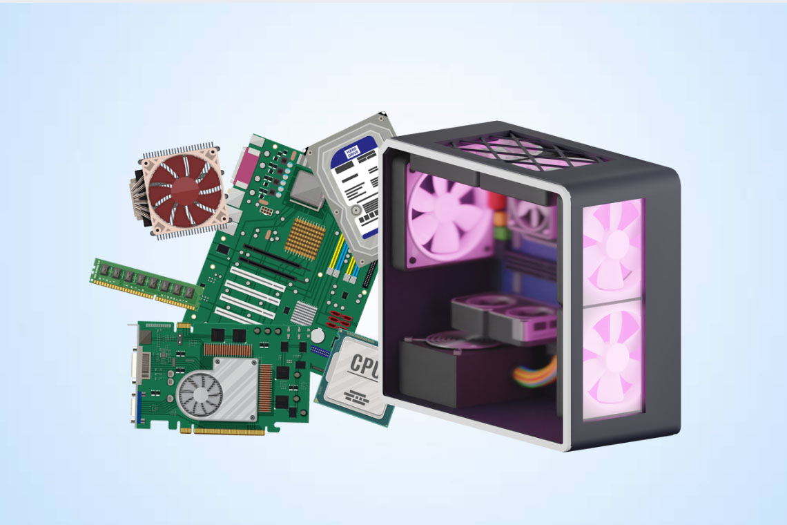 Basic components in a computer system. Graphics: Thien Nhan