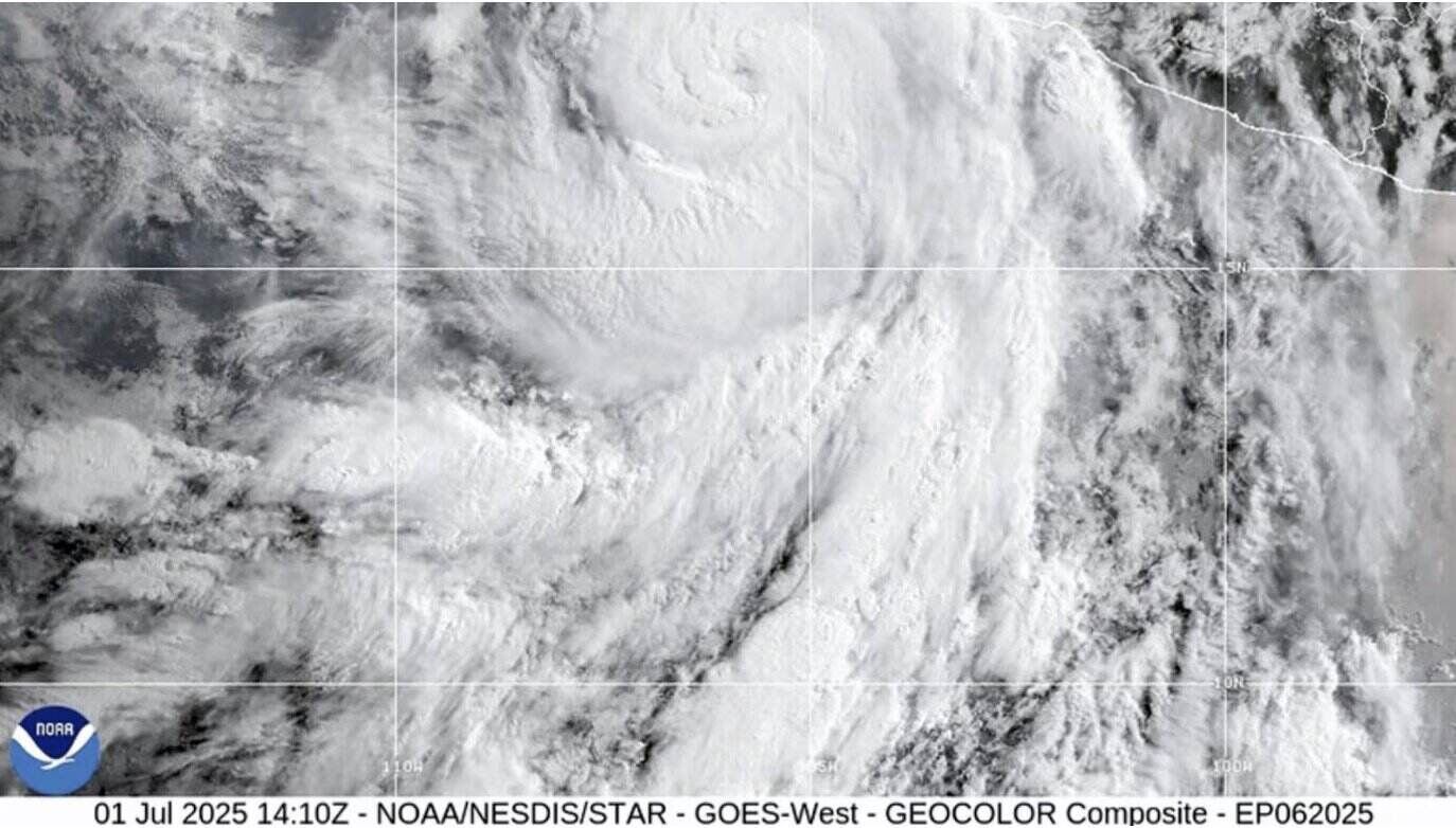 Flossie Storm en 1.7. Foto: NOAA