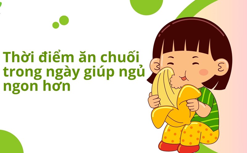 Bananas contain trytophan, which helps relax and sleep well. Graphic photo: Huong Son