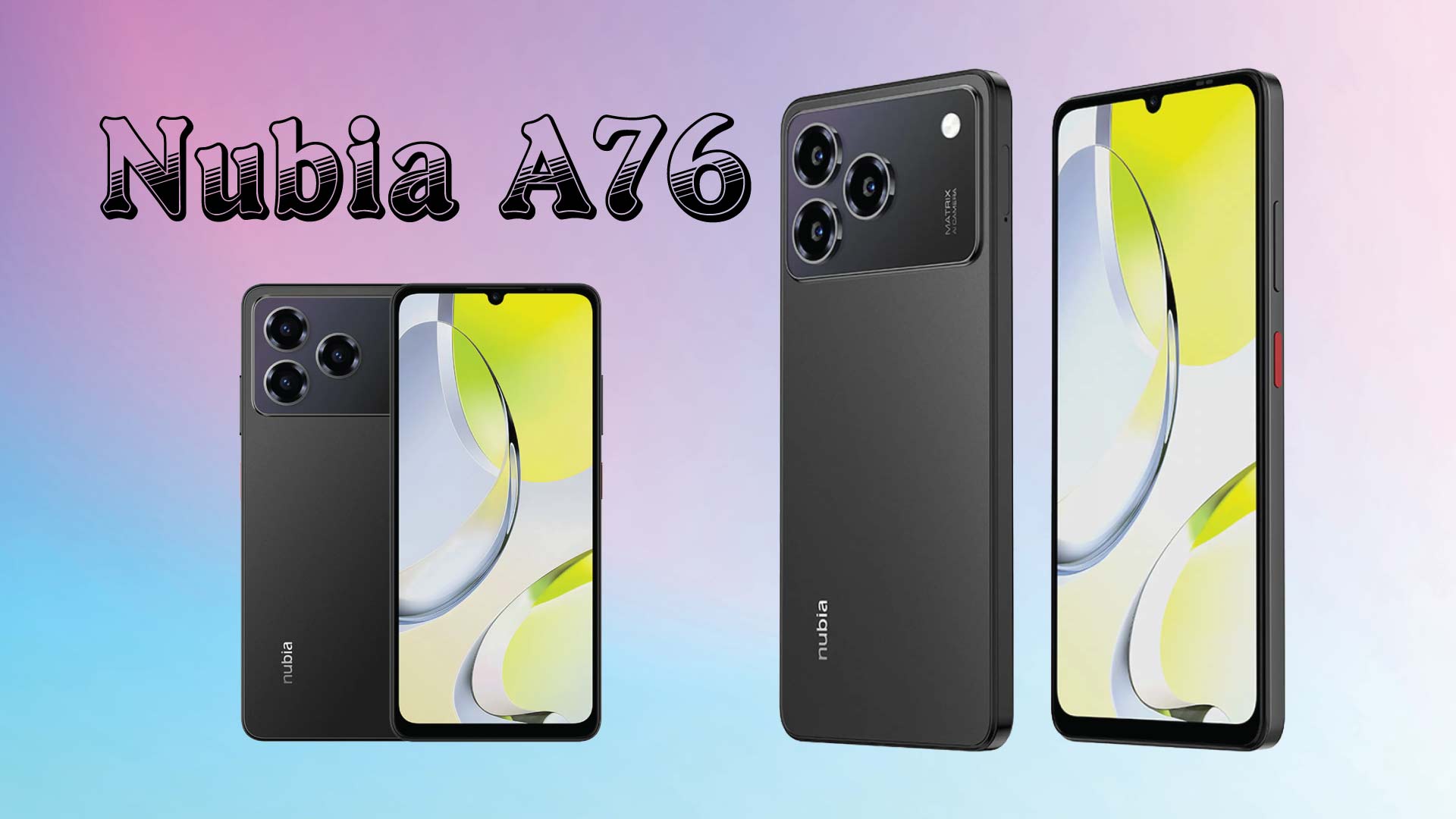 Los telefonos inteligentes ordinarios Nubia A76 tienen un diseño juvenil y una bateria de gran capacidad. Grafico: Dinh Dinh