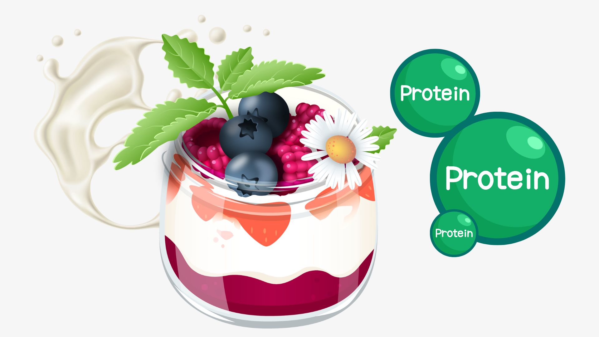 Yogurt is rich in protein. Graphics: Thanh Thanh