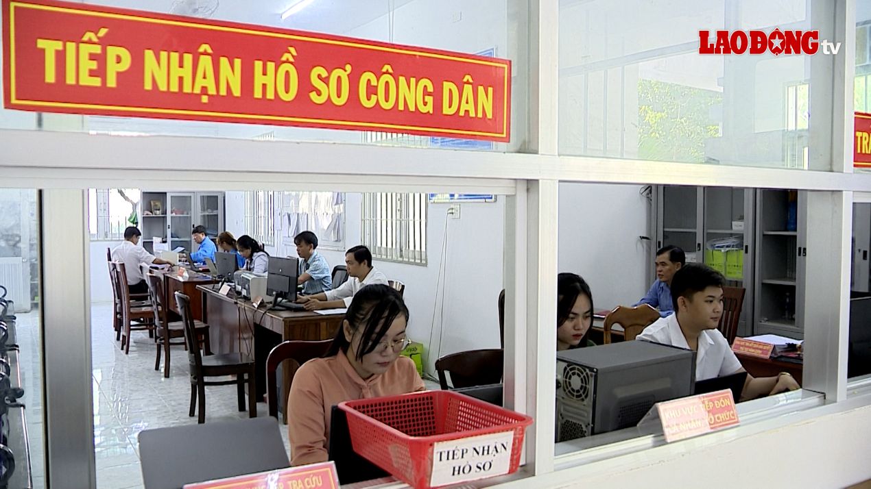 Departement de la reception administrative dans la commune de Vinh Hai ville de Can Tho