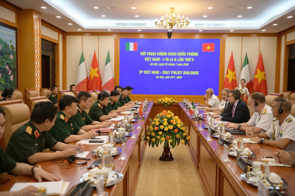 Scene of the 5th Vietnam - Italy Defense Policy Dialogue. Photo: Ai Van