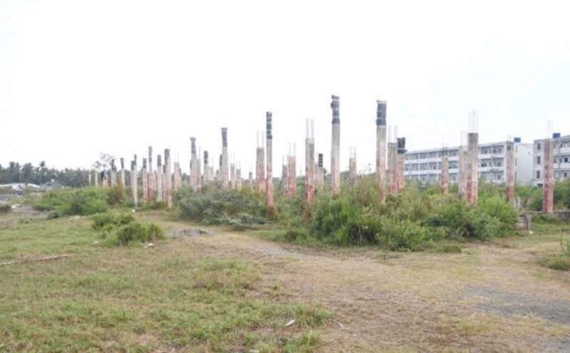 Land to implement the Trade Union social housing project in Vinh Long province. Photo: Thanh Nhan