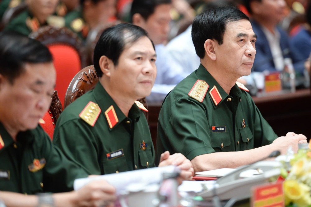 Dai tuong Phan Van Giang va Dai tuong Nguyen Tan Cuong tai hoi nghi. Anh: Vien Minh