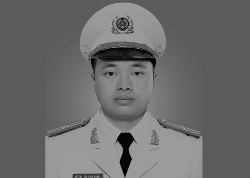 Capitaine Ha van Minh. Photo: Police de Lai Chau
