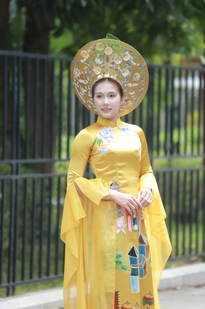 Lan Vy so huu guong mat thanh tu, lan da trang. Anh: Hoang Hue