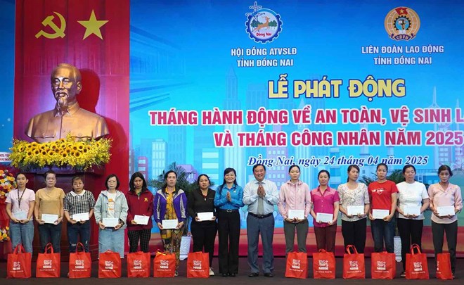 Hơn 800 công đoàn cơ sở ở tỉnh Đồng Nai phát động tháng công nhân