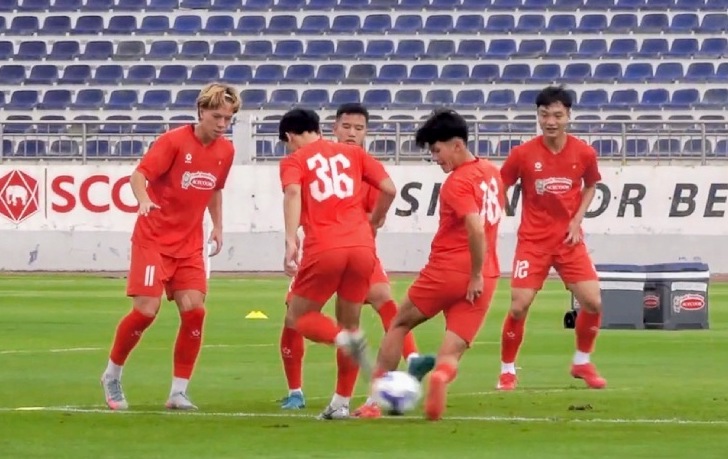 U22 Vietnam won a friendly match against Taiwan (China). Photo: VFF