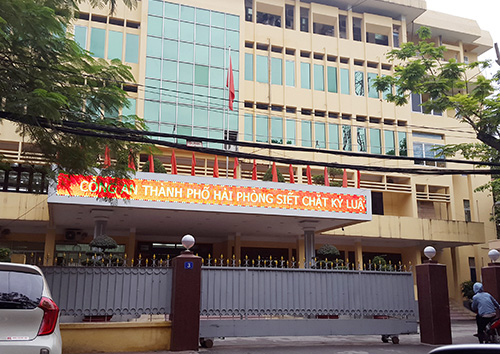 Công an Hải Phòng thông báo địa điểm 114 trụ sở Công an xã, phường trên địa bàn thành phố. Ảnh: Công an Hải Phòng