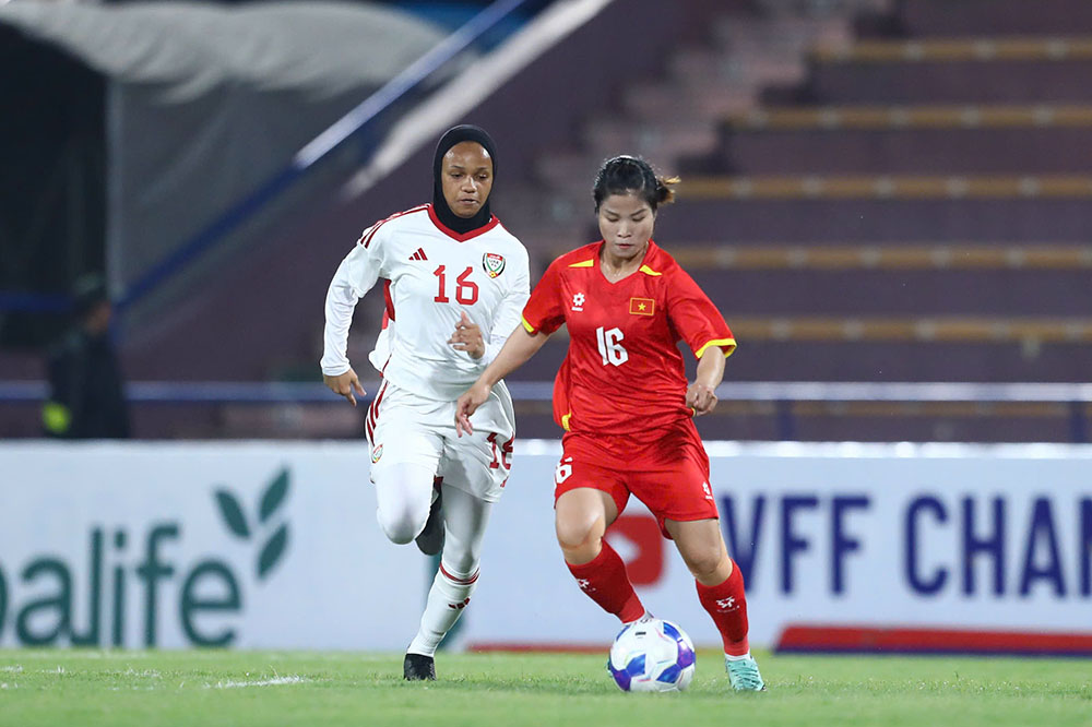 Tuyển nữ Việt Nam ghi 13 bàn sau 2 trận đầu vòng loại Asian Cup nữ 2026. Ảnh: Nhật Anh