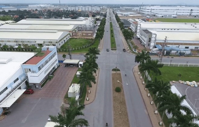 Mot khu cong nghiep tai Hai Phong. Anh: Ban quan ly Khu kinh te Hai Phong 